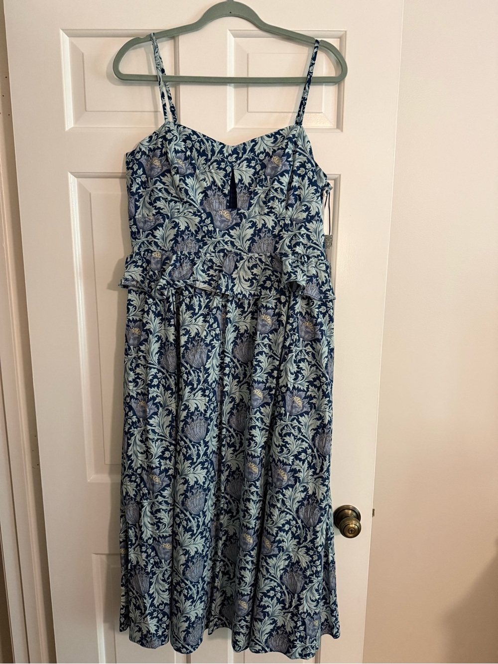 NWT Tuckernuck Hyacinth House Blue Floral Midi Sundress